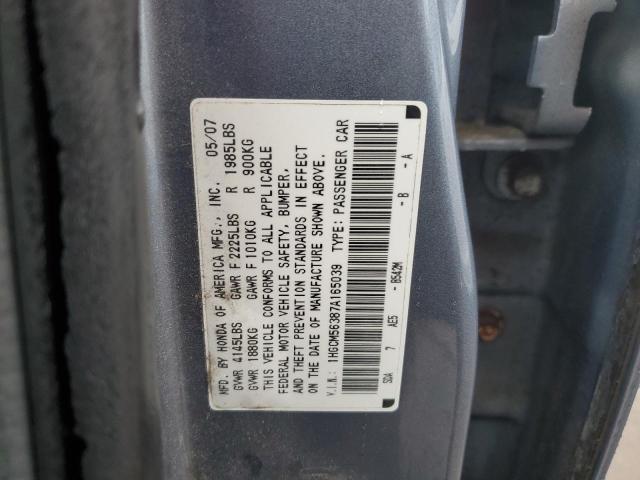 Photo 11 VIN: 1HGCM56387A165039 - HONDA ACCORD 