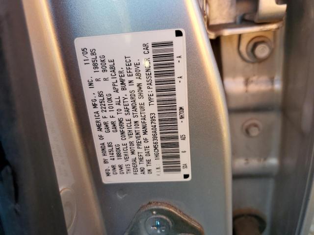 Photo 11 VIN: 1HGCM56396A047953 - HONDA ACCORD SE 