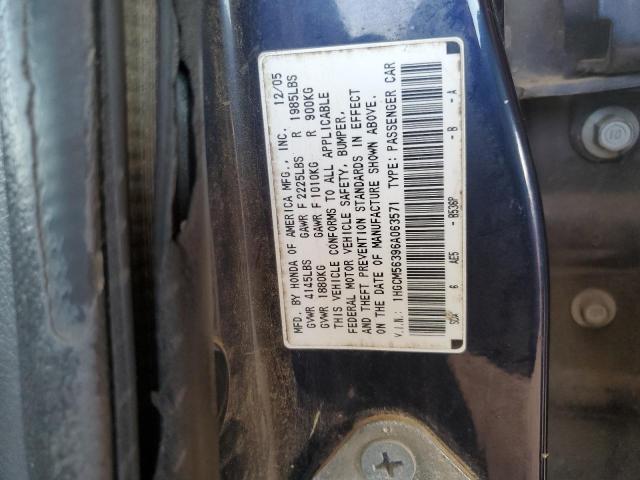 Photo 11 VIN: 1HGCM56396A063571 - HONDA ACCORD SE 