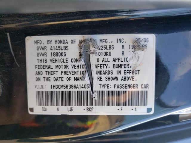 Photo 9 VIN: 1HGCM56396A140553 - HONDA ACCORD SE 