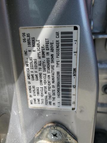 Photo 12 VIN: 1HGCM56396A165288 - HONDA ACCORD 