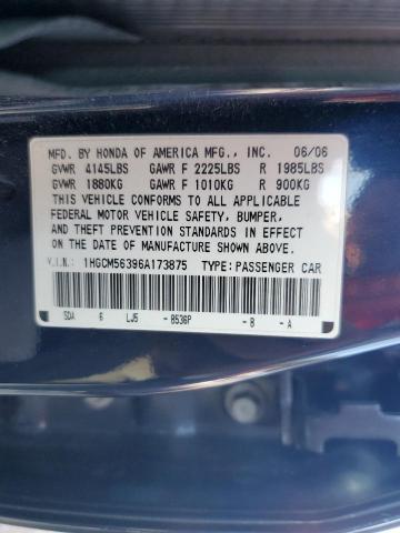 Photo 11 VIN: 1HGCM56396A173875 - HONDA ACCORD SE 