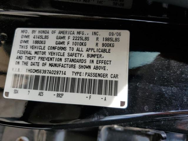 Photo 11 VIN: 1HGCM56397A029714 - HONDA ACCORD 