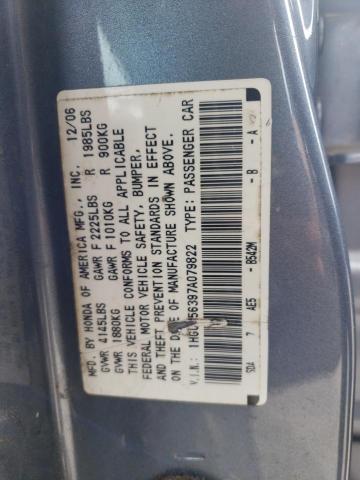 Photo 11 VIN: 1HGCM56397A079822 - HONDA ACCORD 