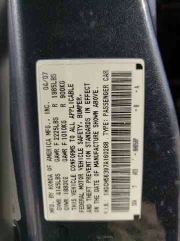 Photo 11 VIN: 1HGCM56397A160268 - HONDA ACCORD 