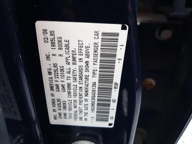 Photo 11 VIN: 1HGCM563X6A091394 - HONDA ACCORD SE 