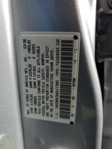 Photo 12 VIN: 1HGCM563X6A117881 - HONDA ACCORD SE 