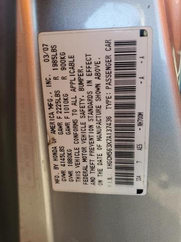 Photo 11 VIN: 1HGCM563X7A137436 - HONDA ACCORD SE 