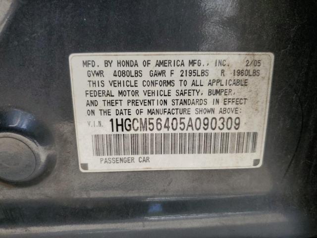 Photo 11 VIN: 1HGCM56405A090309 - HONDA ACCORD 