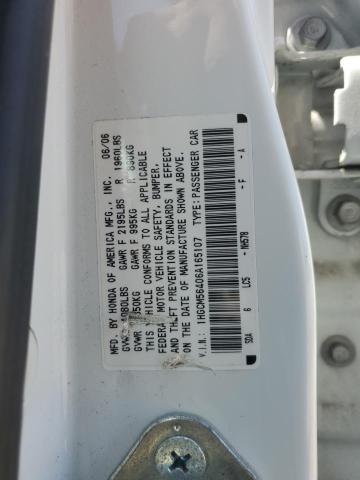 Photo 11 VIN: 1HGCM56406A165107 - HONDA ACCORD LX 