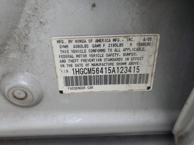 Photo 11 VIN: 1HGCM56415A123415 - HONDA ACCORD 