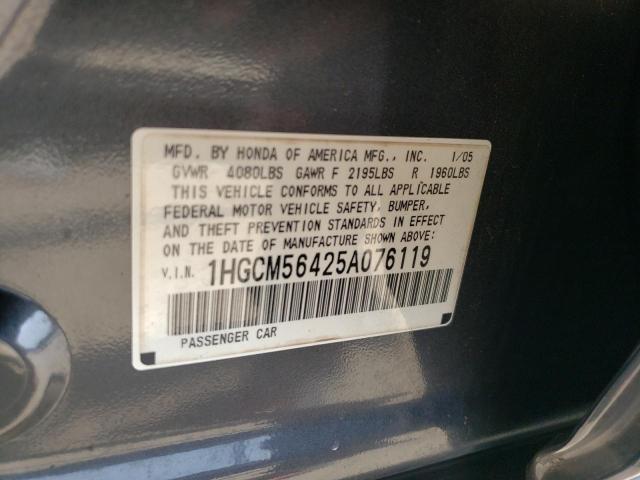 Photo 11 VIN: 1HGCM56425A076119 - HONDA ACCORD 