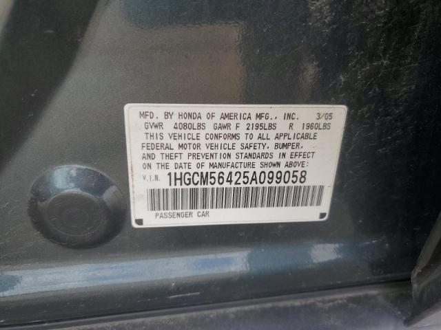 Photo 11 VIN: 1HGCM56425A099058 - HONDA ACCORD 