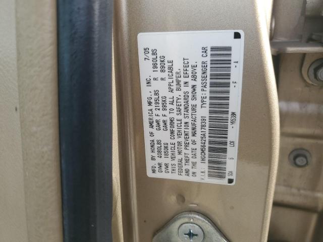 Photo 11 VIN: 1HGCM56425A178391 - HONDA ACCORD LX 