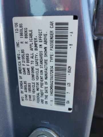 Photo 12 VIN: 1HGCM56427A072834 - HONDA ACCORD 