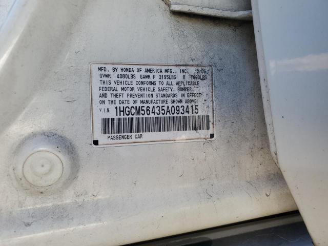 Photo 11 VIN: 1HGCM56435A093415 - HONDA ACCORD 