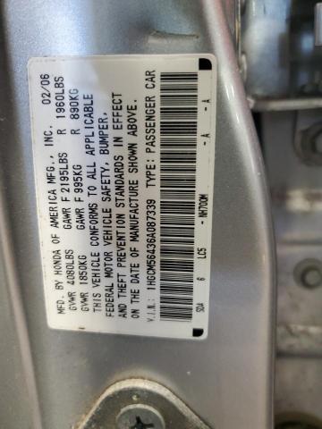 Photo 12 VIN: 1HGCM56436A087339 - HONDA ACCORD 