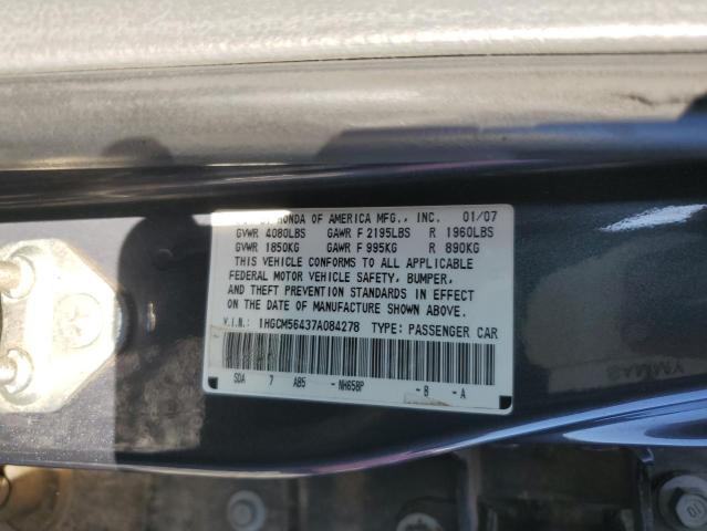 Photo 11 VIN: 1HGCM56437A084278 - HONDA ACCORD 