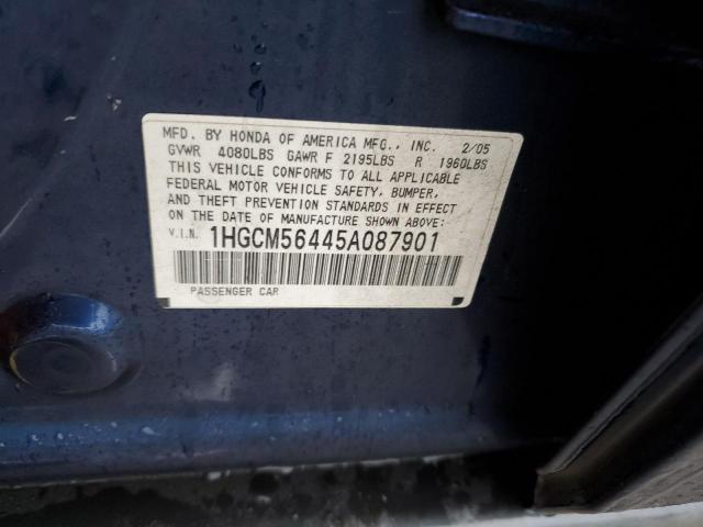 Photo 11 VIN: 1HGCM56445A087901 - HONDA ACCORD LX 