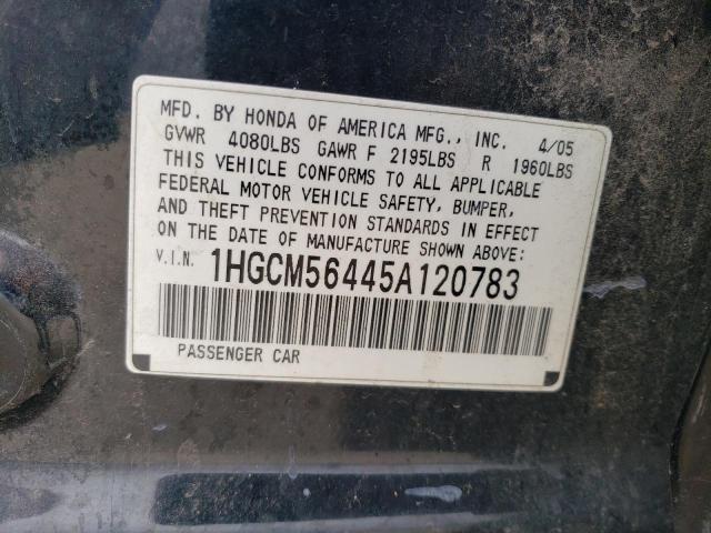 Photo 11 VIN: 1HGCM56445A120783 - HONDA ACCORD 