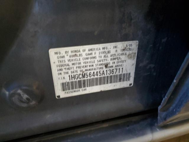 Photo 12 VIN: 1HGCM56445A136711 - HONDA ACCORD 