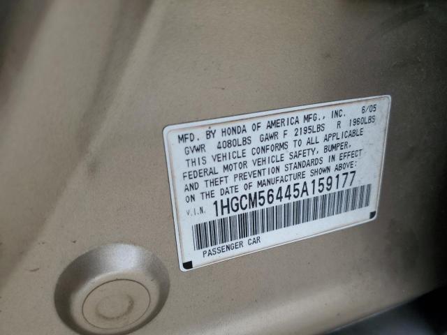 Photo 11 VIN: 1HGCM56445A159177 - HONDA ACCORD LX 