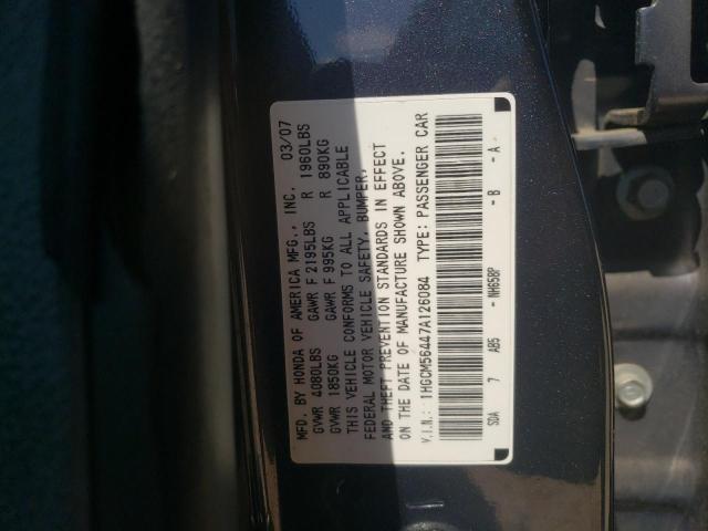 Photo 11 VIN: 1HGCM56447A126084 - HONDA ACCORD LX 