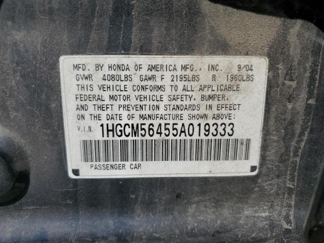 Photo 11 VIN: 1HGCM56455A019333 - HONDA ACCORD 