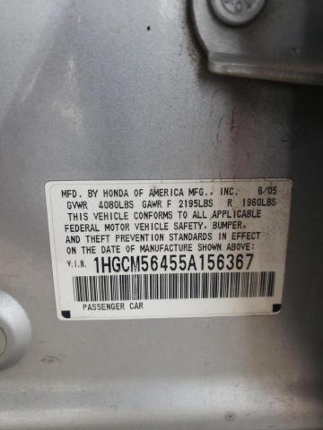 Photo 11 VIN: 1HGCM56455A156367 - HONDA ACCORD 