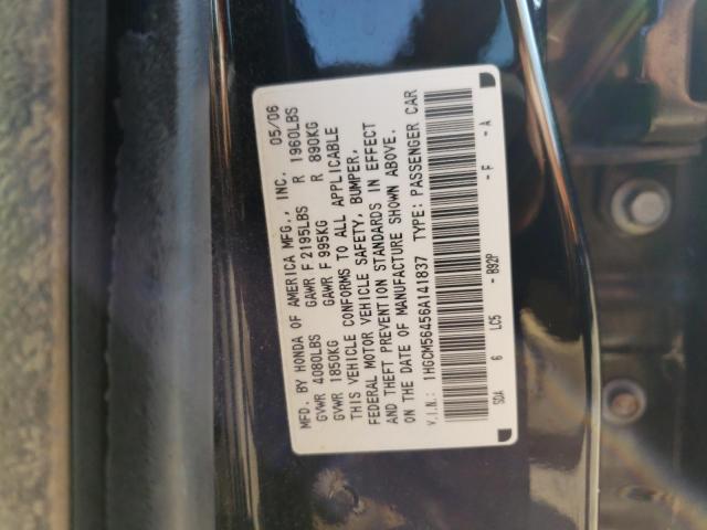 Photo 11 VIN: 1HGCM56456A141837 - HONDA ACCORD LX 