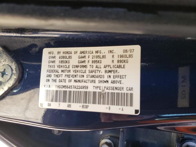 Photo 11 VIN: 1HGCM56457A224959 - HONDA ACCORD 