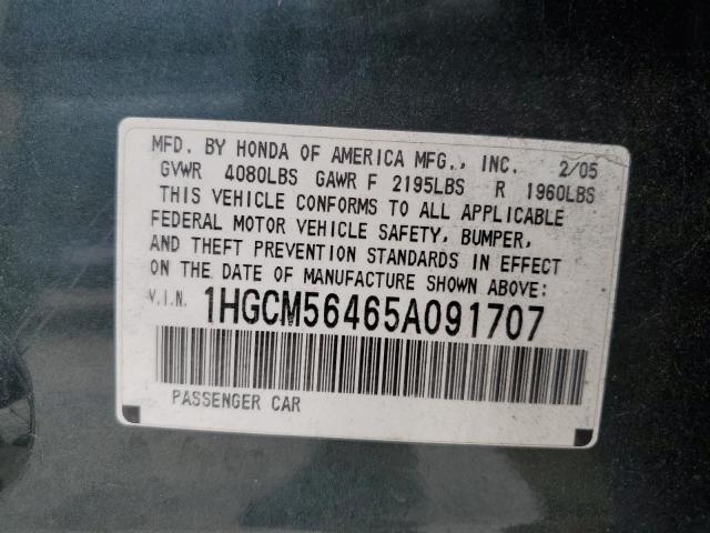 Photo 12 VIN: 1HGCM56465A091707 - HONDA ACCORD LX 