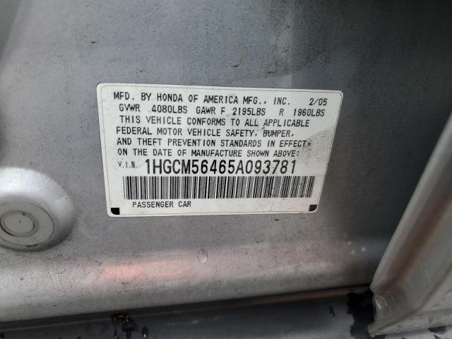 Photo 11 VIN: 1HGCM56465A093781 - HONDA ACCORD 