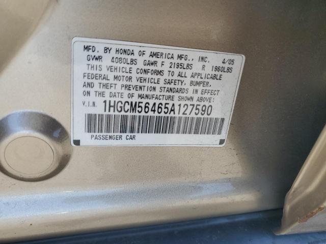 Photo 11 VIN: 1HGCM56465A127590 - HONDA ACCORD 