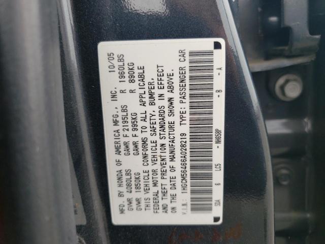 Photo 11 VIN: 1HGCM56466A028219 - HONDA ACCORD LX 