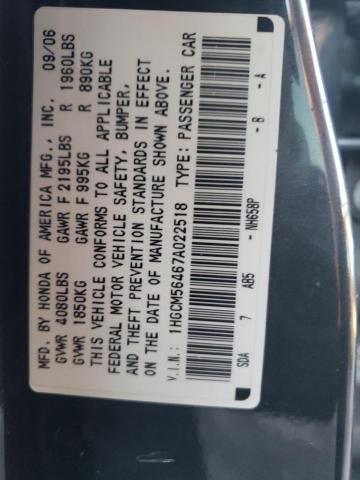 Photo 12 VIN: 1HGCM56467A022518 - HONDA ACCORD LX 