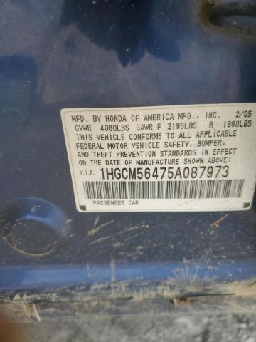 Photo 11 VIN: 1HGCM56475A087973 - HONDA ACCORD 