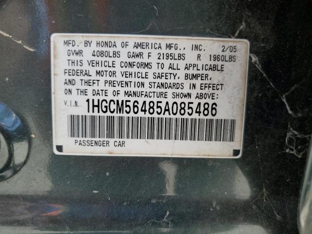 Photo 11 VIN: 1HGCM56485A085486 - HONDA ACCORD 