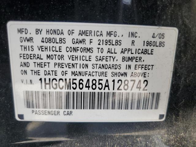 Photo 11 VIN: 1HGCM56485A128742 - HONDA ACCORD 