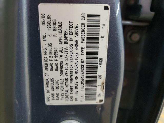 Photo 11 VIN: 1HGCM56487A023167 - HONDA ACCORD LX 