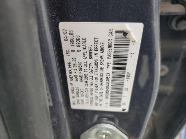 Photo 12 VIN: 1HGCM56487A149593 - HONDA ACCORD LX 