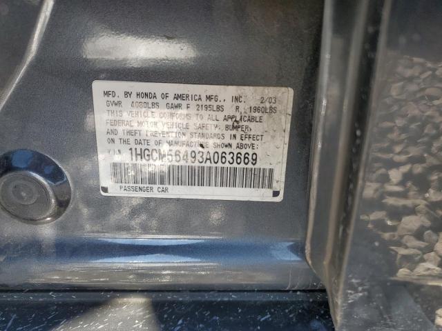 Photo 12 VIN: 1HGCM56493A063669 - HONDA ACCORD LX 