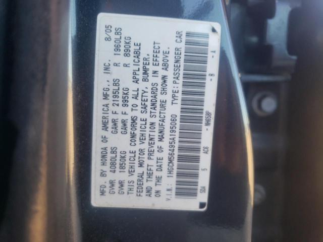 Photo 11 VIN: 1HGCM56495A195060 - HONDA ACCORD LX 