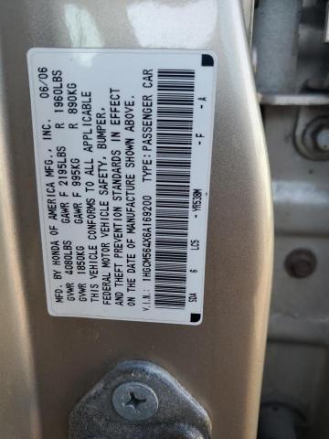 Photo 11 VIN: 1HGCM564X6A169200 - HONDA ACCORD 