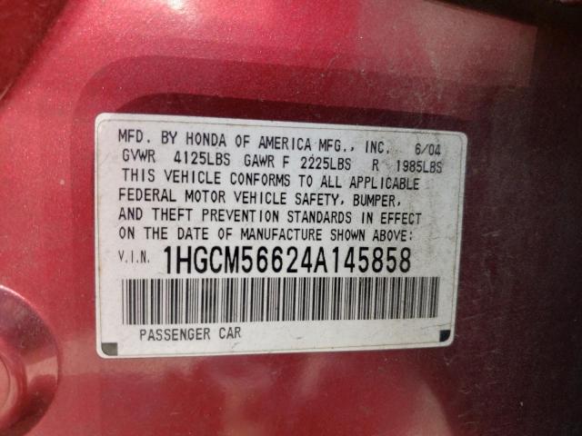 Photo 11 VIN: 1HGCM56624A145858 - HONDA ACCORD 