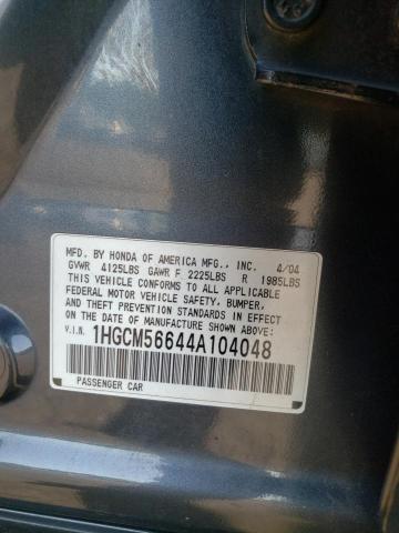 Photo 12 VIN: 1HGCM56644A104048 - HONDA ACCORD 