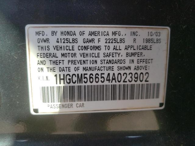 Photo 12 VIN: 1HGCM56654A023902 - HONDA ACCORD 