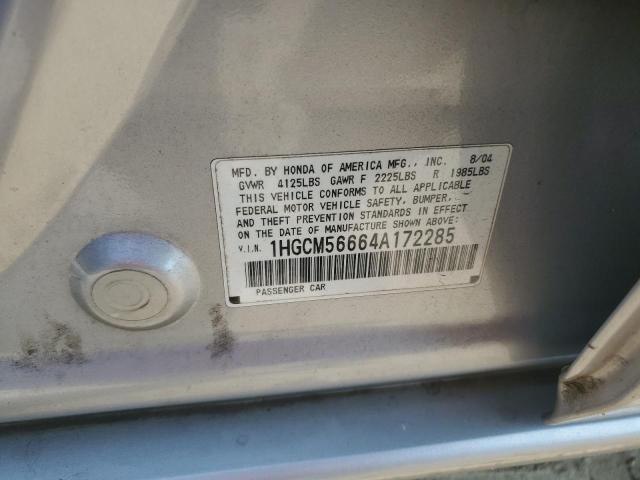 Photo 11 VIN: 1HGCM56664A172285 - HONDA ACCORD EX 