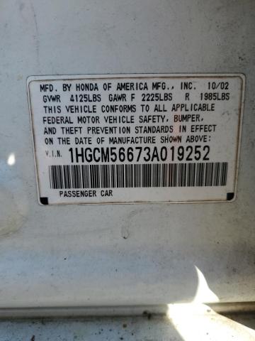 Photo 11 VIN: 1HGCM56673A019252 - HONDA ACCORD EX 