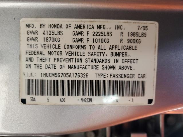 Photo 11 VIN: 1HGCM56705A176326 - HONDA ACCORD 